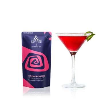 &Stirred Cocktail Mix - Cosmopolitan, Pack of 24, Non-Alcoholic, No Preservatives