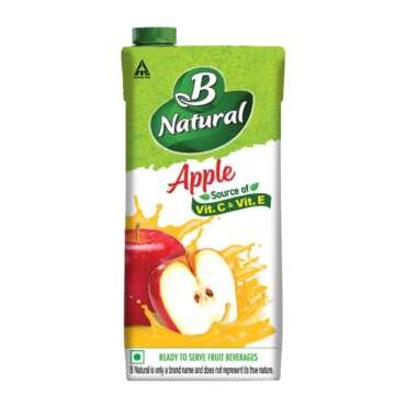 B Natural Apple Juice, Vitamin C & E, 1 litre