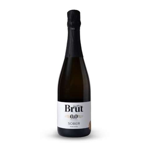 Sober Sparkling Brut 0.0 Non Alcoholic Sparkling Wine | Alcohol Free Wine Drink | Low Calories | No Added Sugar | No Added Preservatives | Zero Alcohol Beverage | 750ml
