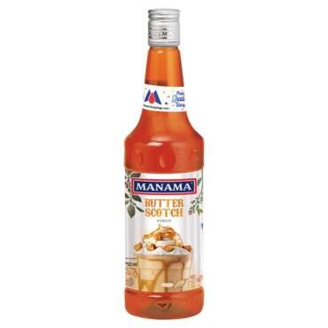 Manama Butterscotch Syrup | Mixer for Mocktails, Cocktails, Drinks, Juices, Beverages | Non Alcoholic Mix 750ML Bottle