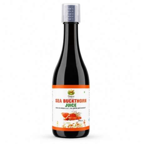Sea Buckthorn Juice 1000 ml | Rich in Omega 3, 6, 7 & 9 | Natural Antioxidant Fruit Juice | Premium Wellness Drink | Vegetarian