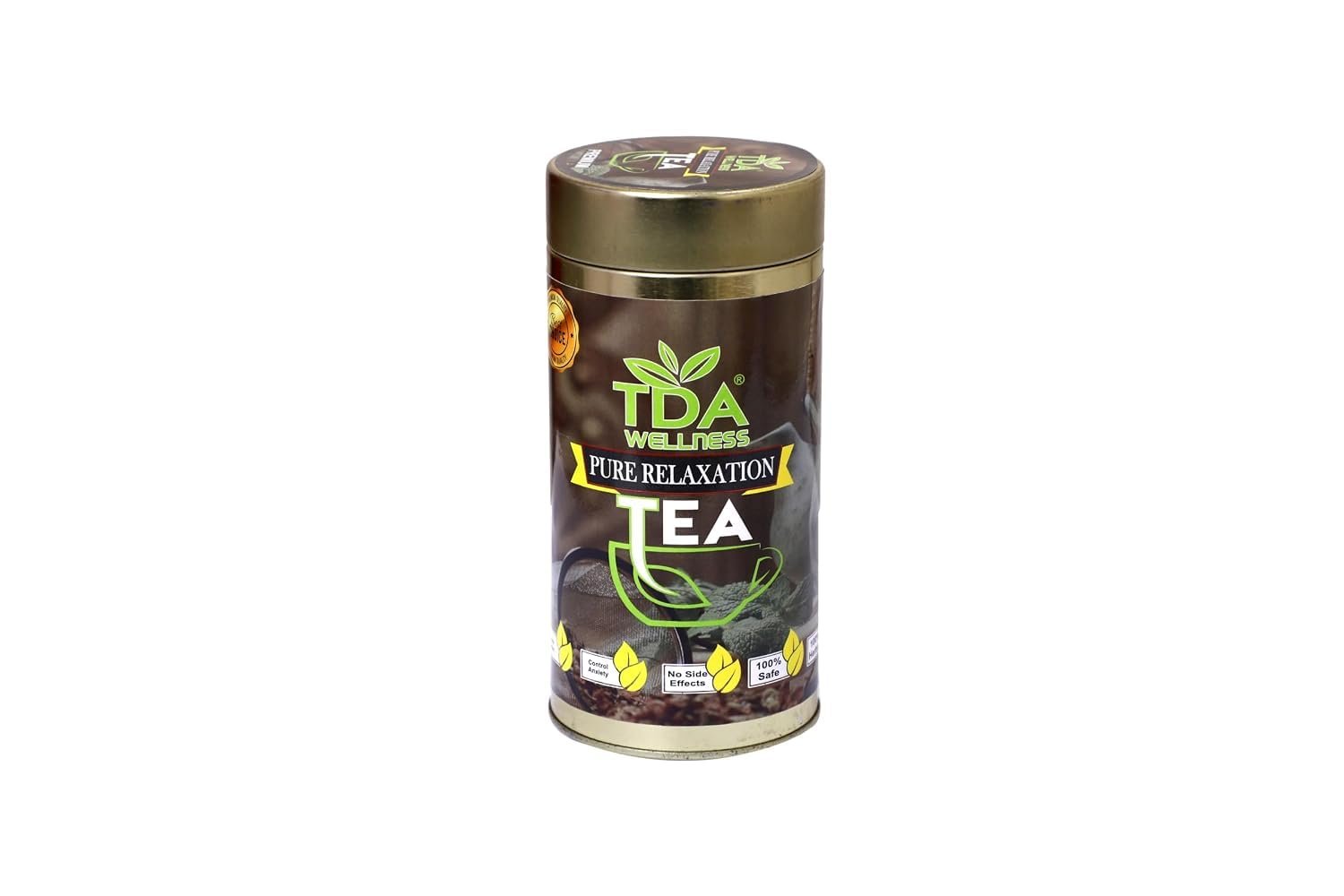 TDA Herbal Premium Pure Relaxation Tea With Infused Natural Ingredient |Green Tea,80 gm Pack of 2