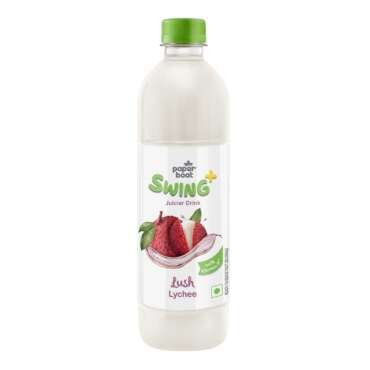 Paper Boat Swing Lush Lychee Juice, Litchi Drink Enriched with Vitamin D, No Gmos, 600 ml