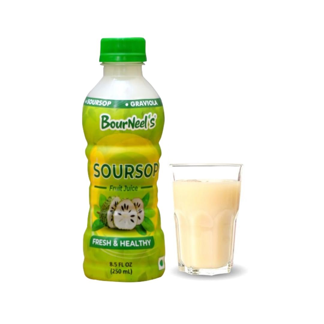 BourNeel's® Soursop Fruit Juice Pack of 4 | Soursop Graviola Laxman Phal Fruit Pulpy Juice Drink | High Vitamin C | - Image 3