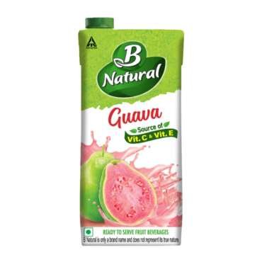 B Natural Guava Juice, Vit C & E, 1 litre