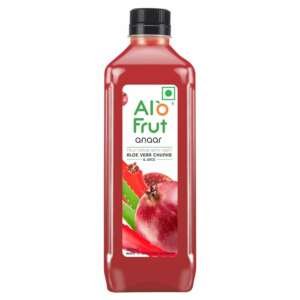 Alo frut Anaar (Pomegranate) Fruit Drink with Tasty Aloevera Chunks & Juice | Goodness of Fresh Fruits and Aloevera | Ready-to-Serve Fruit Juice - 150 ml (Pack of 55)