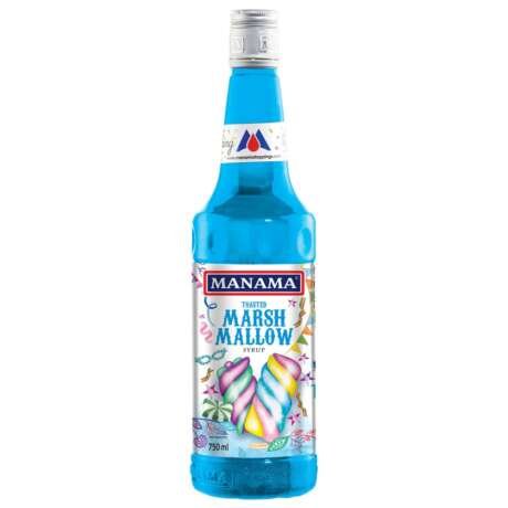 Manama Marshmallow (Toasted) Syrup | 750ML | Mixer for Mocktails, Cocktails, Drinks, Juices, Beverages | Non Alcoholic Mix