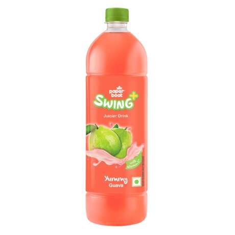 Paper Boat Swing Yummy Guava Juice, Enriched with Vitamin D, No Gmos, 1.2 Litre