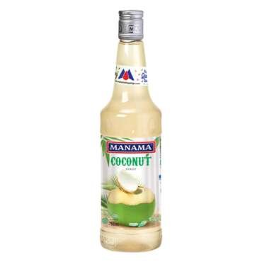 Manama Coconut Syrup | Mixer for Mocktails, Cocktails, Drinks, Juices, Beverages | Non Alcoholic Mix 750ML Bottle