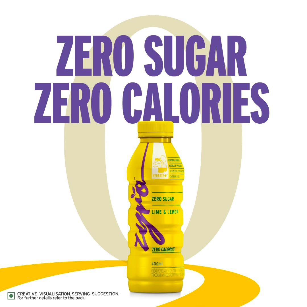 Zyro by Karan Aujla Hydration Drink | Zero Sugar | Lime & Lemon (400ml) - Image 2