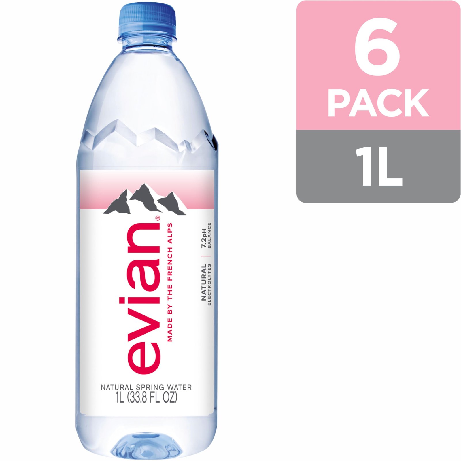evian Natural Mineral Water Bottle, Drinking Water, 500ml, Case of 24 - Image 2