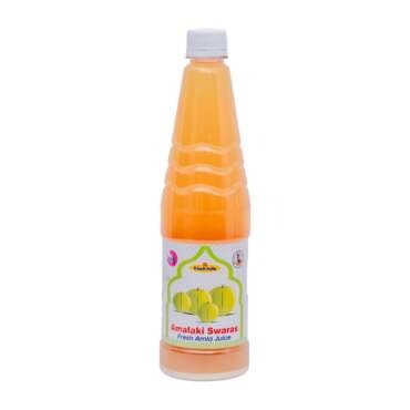 D-Kare Amalki Swaras (Fresh Amla Juice) | Ayurvedic Herbal Drink | Indian Gooseberry Extract | Emblica Officinalis Beverage | Traditional Wellness Formula | Hygienically Processed & Packed - 700ml