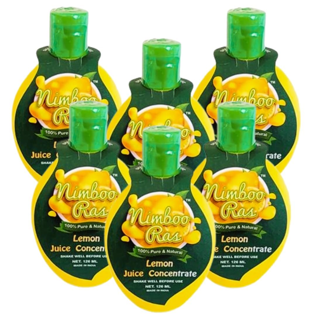 Nimboo Ras Lemon Juice Concentrate - Experience Asli Lemon Juice for Drinks, Cooking, Salad and Weight Loss - 100% Pure Natural Goodness - 126ml (Pack of 3) - Image 5