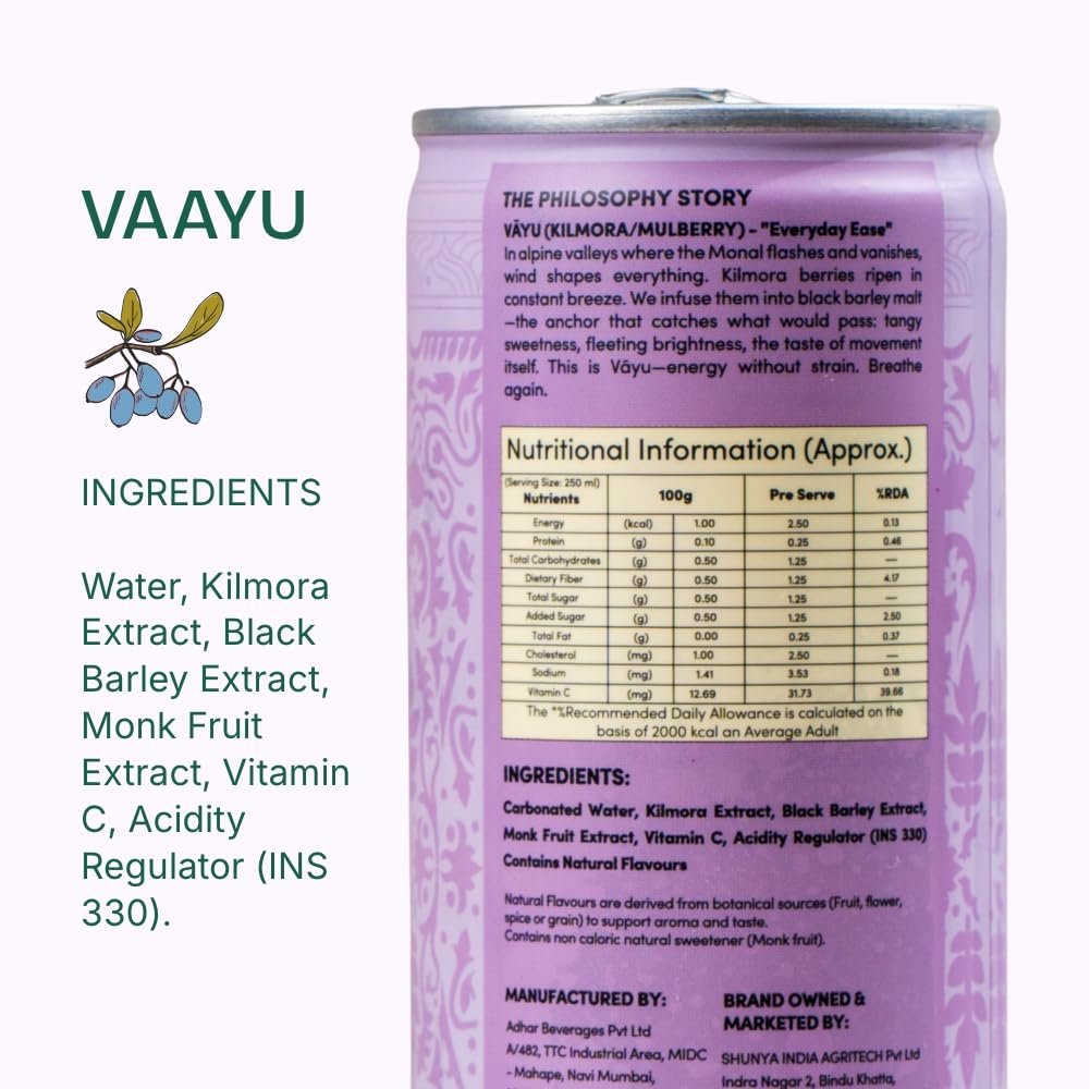 Himalayan berberine (Kilmora) Berry Botanical Malt Brew Pack of 12 Energy Drink, 250ml- Wild Foraged Berry Blend- Zero Added Sugar- Only 2.50 Calories per Can- Low Calorie Drink for Daily Refreshment & Wellness - Image 4