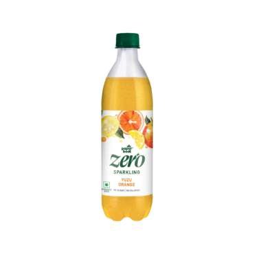 Paper Boat Zero Yuzu Orange Sparkling Water, 600ml | Zero Sugar, Zero Calories | Sugar Free| Flavoured Carbonated Water | No Aspartame