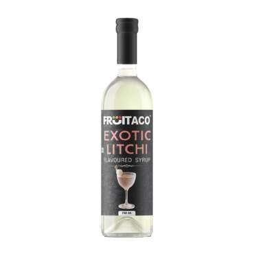 Fruitaco Litchi Syrup Perfect Mixer for Enhancing Mocktails & Cocktails, Drinks, Shakes, Juices and Mojitos at Parties, Conveniently Packaged in a 750ml Bottle for All Your Mixing Needs Non-Alcoholic
