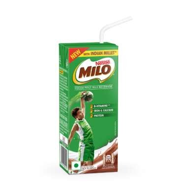 Nestlé MILO Ready-to-Drink Health Drink with Millets, Chocolate, 180ml