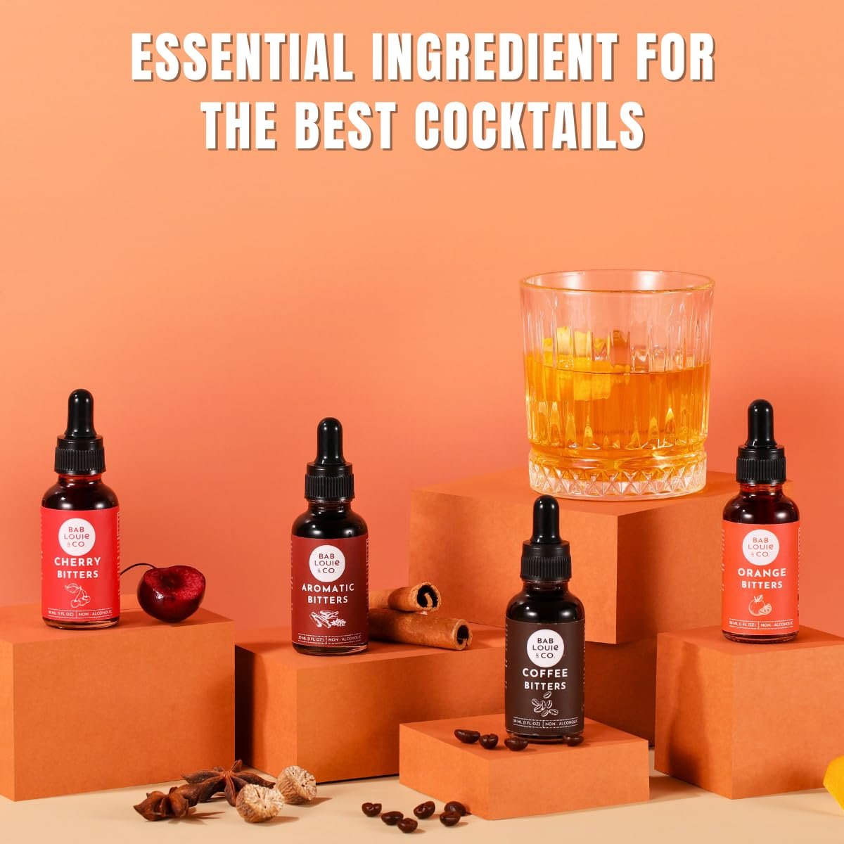 Bablouie & Co. Bitters Traveller set pack of 4 | 30 ml Bitters pack Non-Alcoholic Craft Bitters | Distinct Citrus Notes | Old Fashioned, Manhattan, Negroni, Sidecar & Cocktails - Image 7