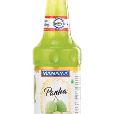 Manama Mango Panna Kairi Panha Syrup (aam) | Mixer for Mocktails, Cocktails, Drinks, Juices, Beverages | Non Alcoholic Mix 750ML Bottle