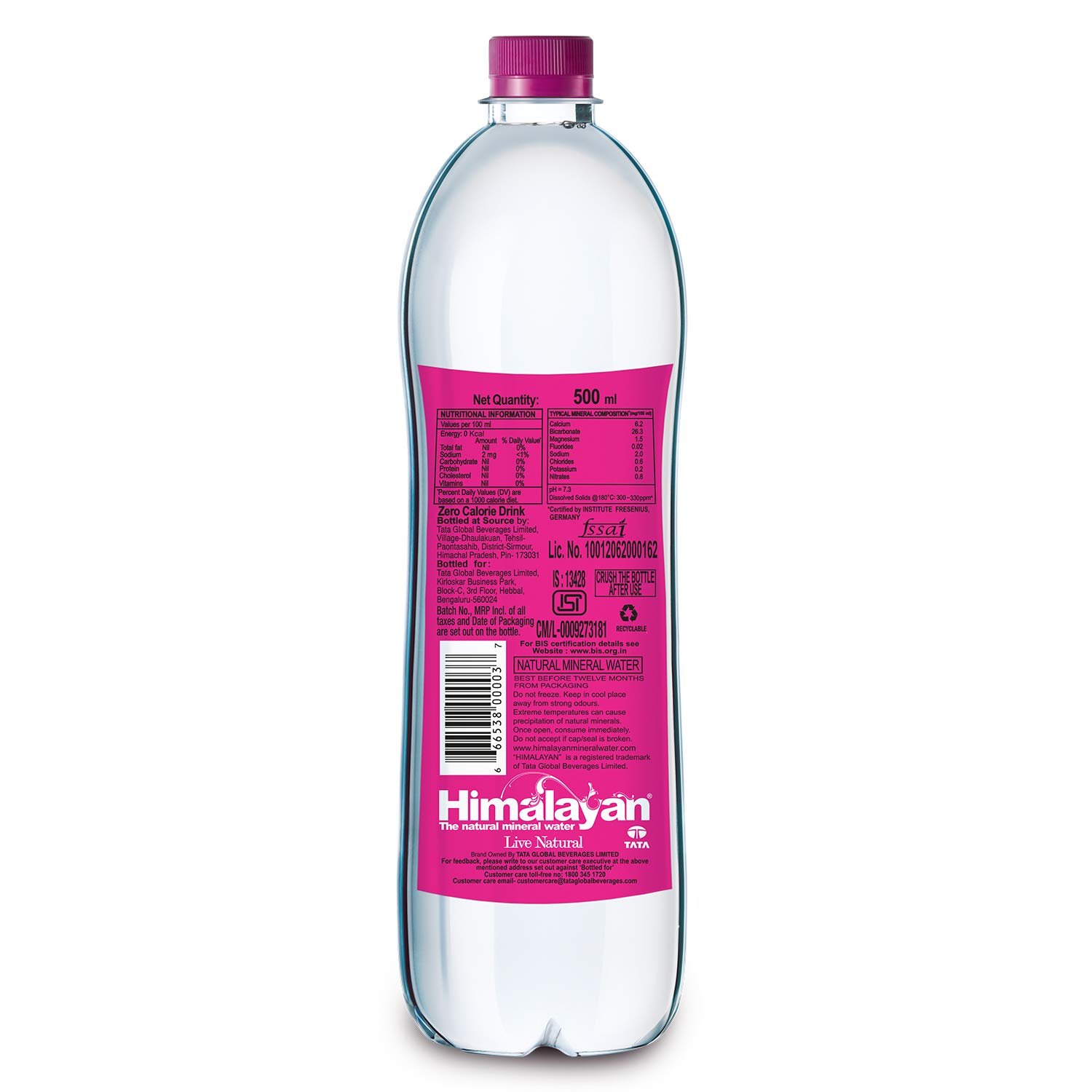 Himalayan The Natural Mineral Water, 1L Bottle