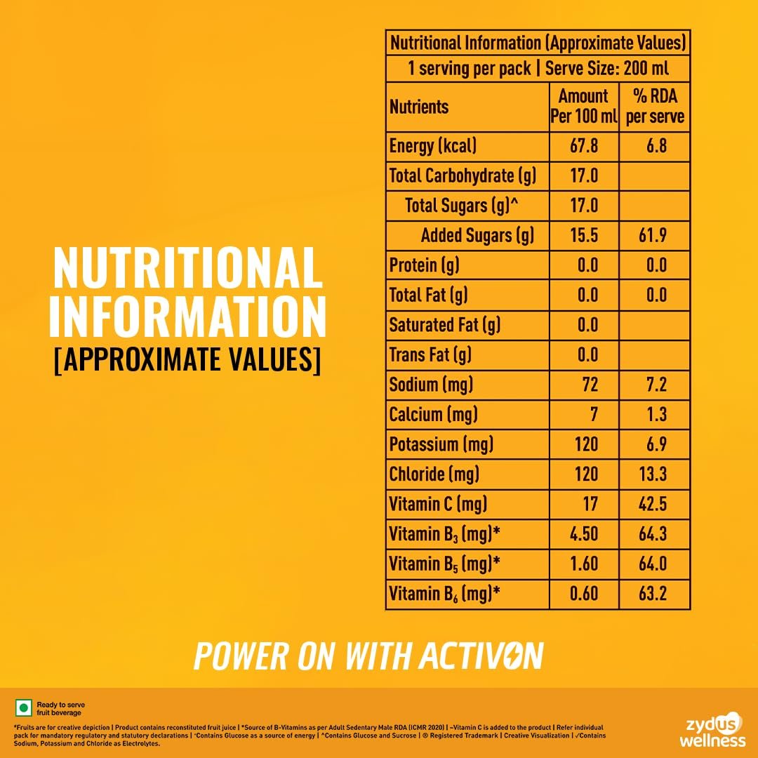 Glucon-D Activon, Ready to Drink Beverage, Replenishes | Reenergizes | Refreshes | Mango Flavour | 200ml - Image 6