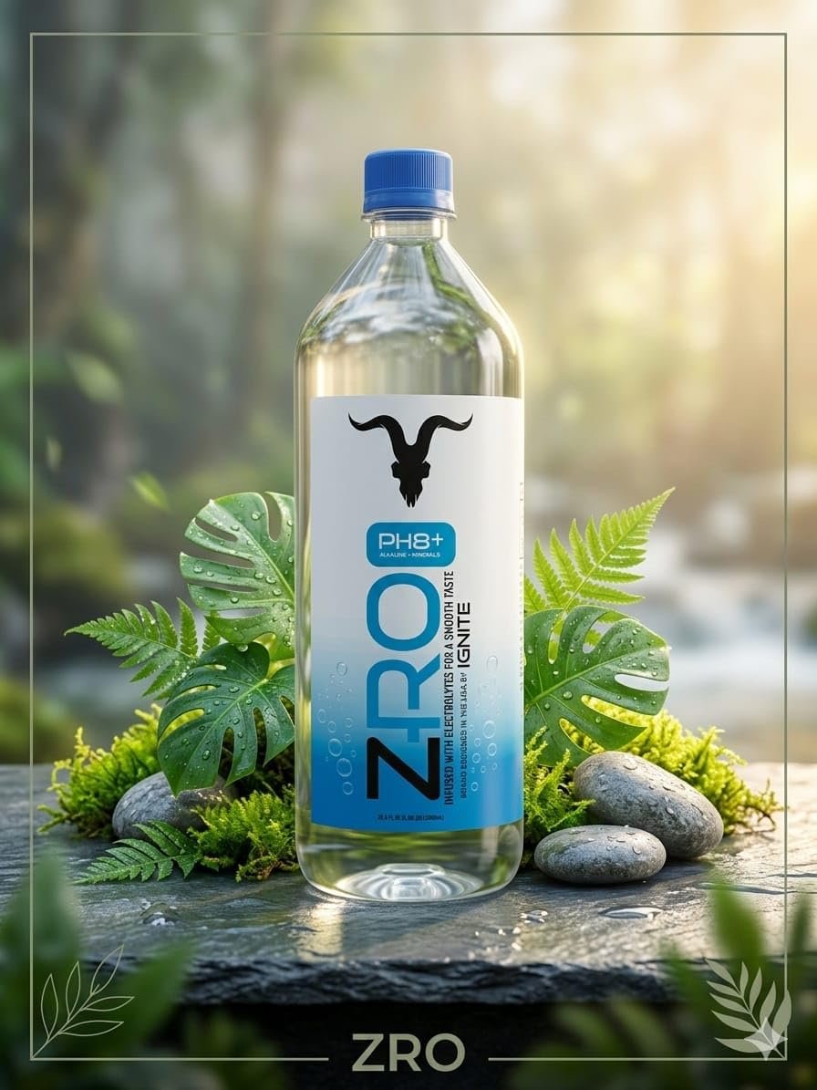 IGNITE pH 8+ Alkaline Water with Calcium & Magnesium Minerals | Zero Calories Non-Carbonated Purified Drinking Water | Leak Resistant Bottles for Home, Office & Travel | Pack of 15, 1 Litre Each - Image 4