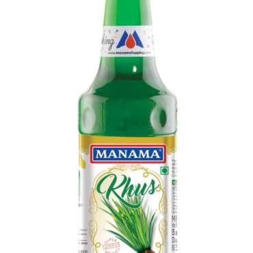 Manama Khus Syrup | Fruit Mixer for Mocktails, Cocktails, Drinks, Juices, Beverages | Non Alcoholic Mix 750ML Bottle