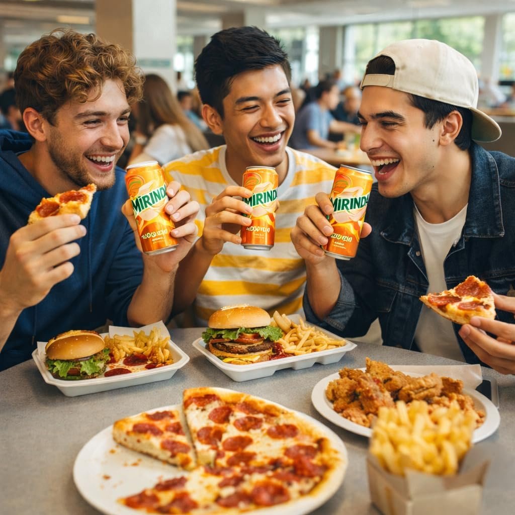 Mirinda Orange Carbonated Soft Drink, Featuring a Bold, Sweet, and Fizzy Taste Delivers a Zesty Kick Of Orange Goodness 320ml X 4 Cans, (From Vietnam) By DECADENT FOODS - Image 2