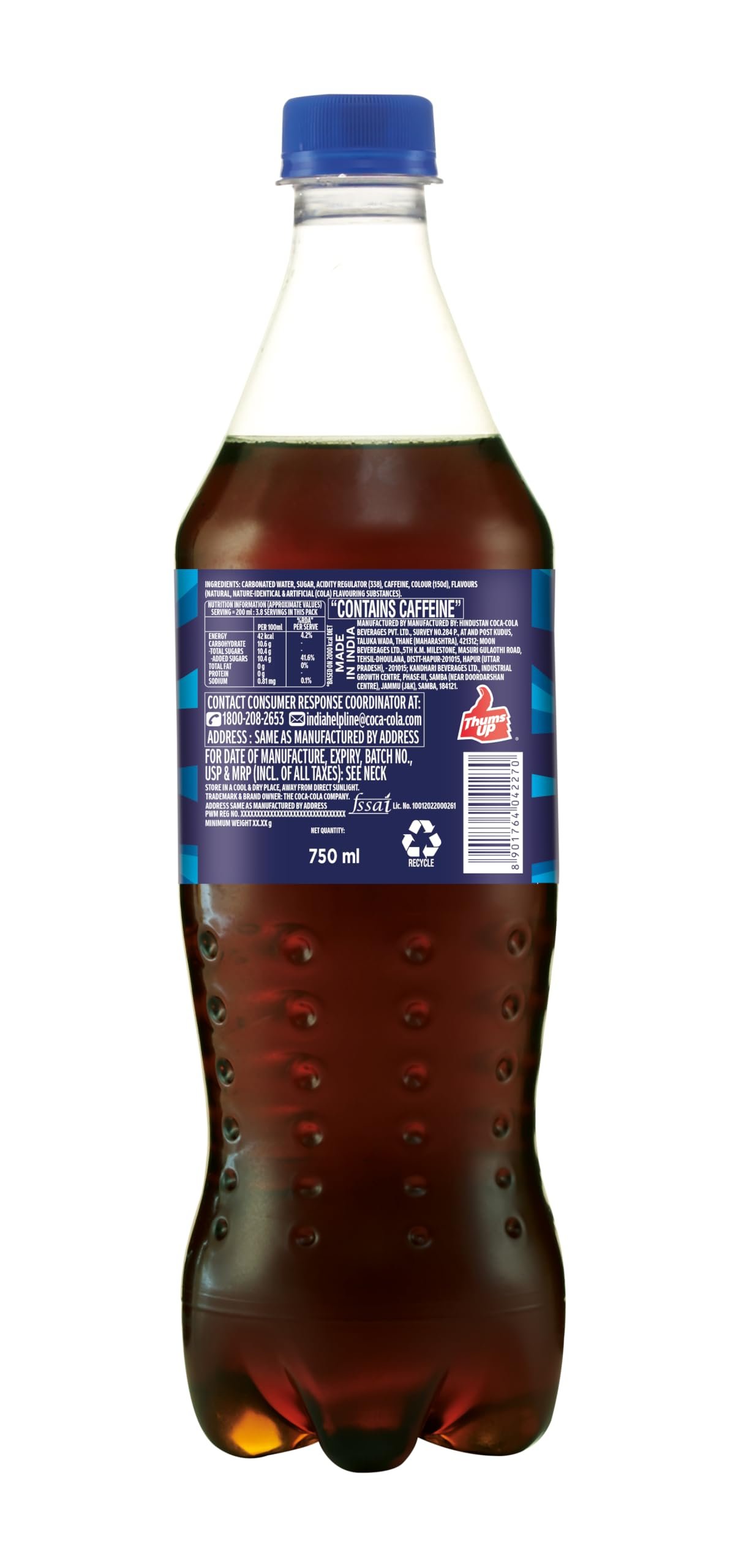 Thums Up 750ml PET | Cola Sparkling Soft Drink | The Coca-Cola Company - Image 2