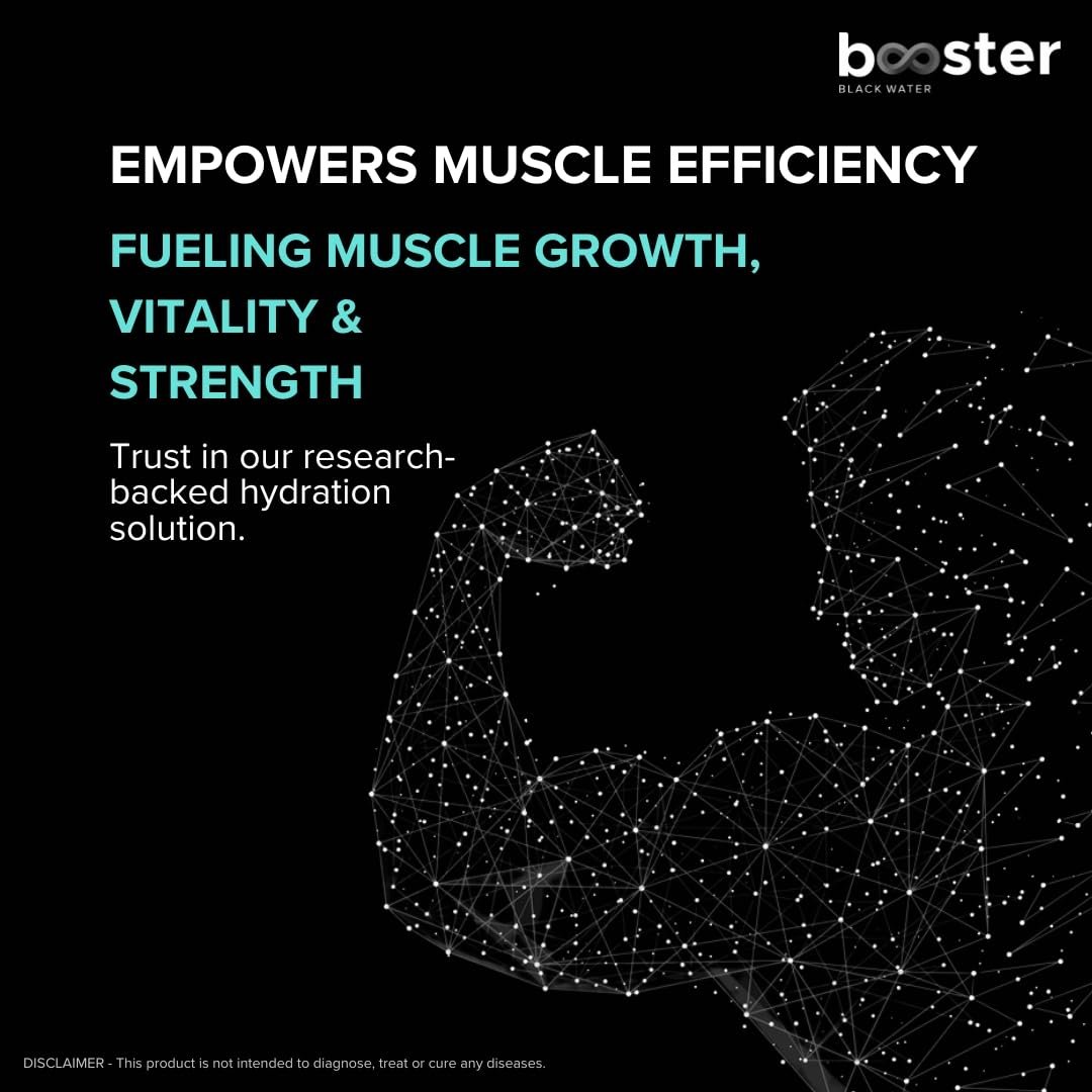 Booster Black Alkaline Drink | Superior Hydration With Infused Essential Minerals | 8+ pH Alkaline (500 ML Each Can) Better than Bottled Water & Mineral water(Pack of 12) - Image 7