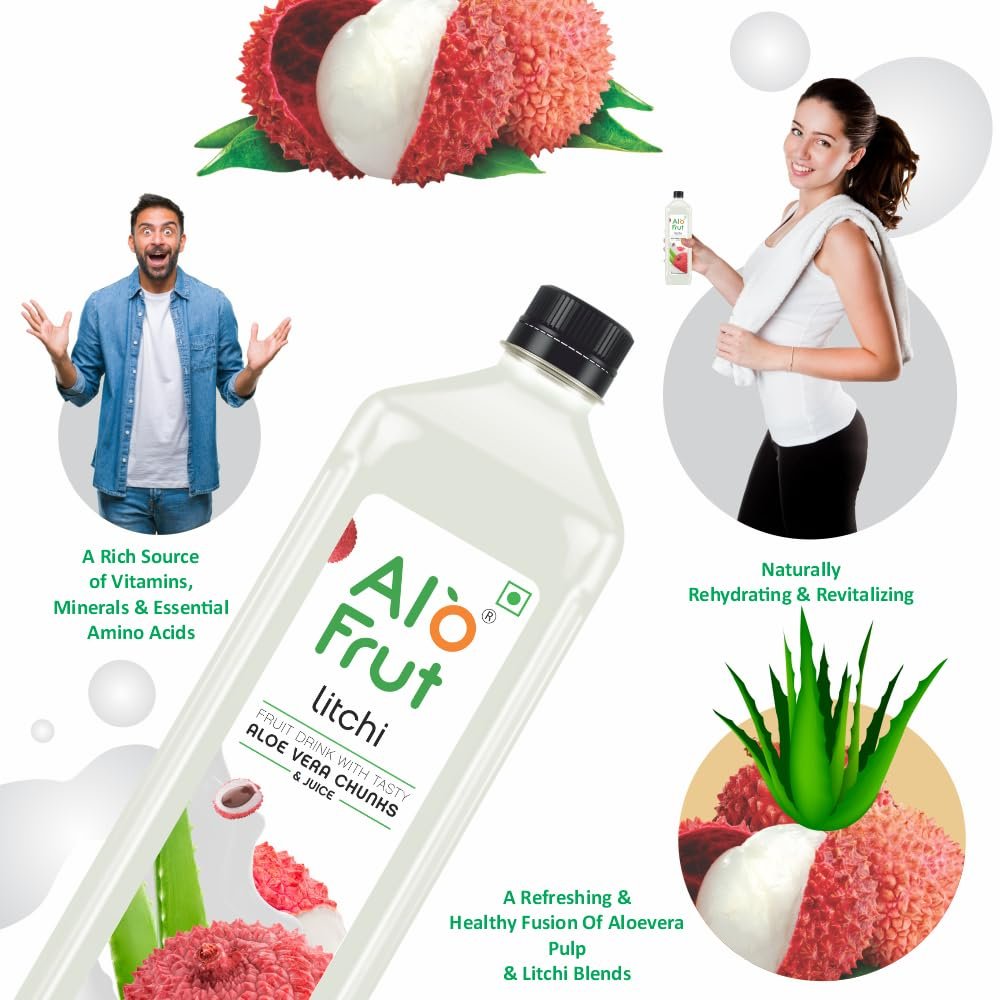 Alo Frut Kiwi, Litchi & Guava Fruit Drink with Aloe Vera Chunks – 150ml (Pack of 30) | Refreshing Juice with Fruits & Aloevera Goodness | Ready-to-Serve Fruit Juice - Image 5