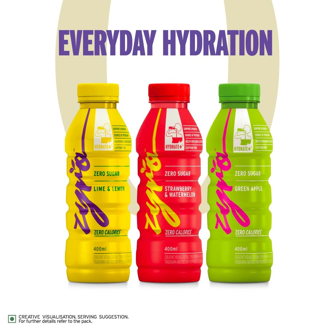 Zyro by Karan Aujla Hydration Drink | Zero Sugar | Lime & Lemon (400ml) - Image 5