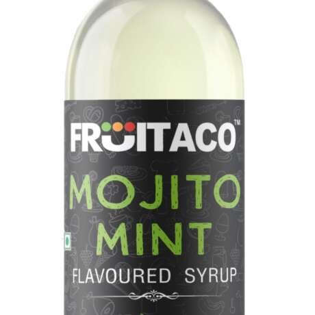 Fruitaco Mojito Mint Syrup | Mixer for Mocktails, Cocktails, Drinks, Juices, Beverages | Non Alcoholic Mix (Pack of 1-1 Litre)
