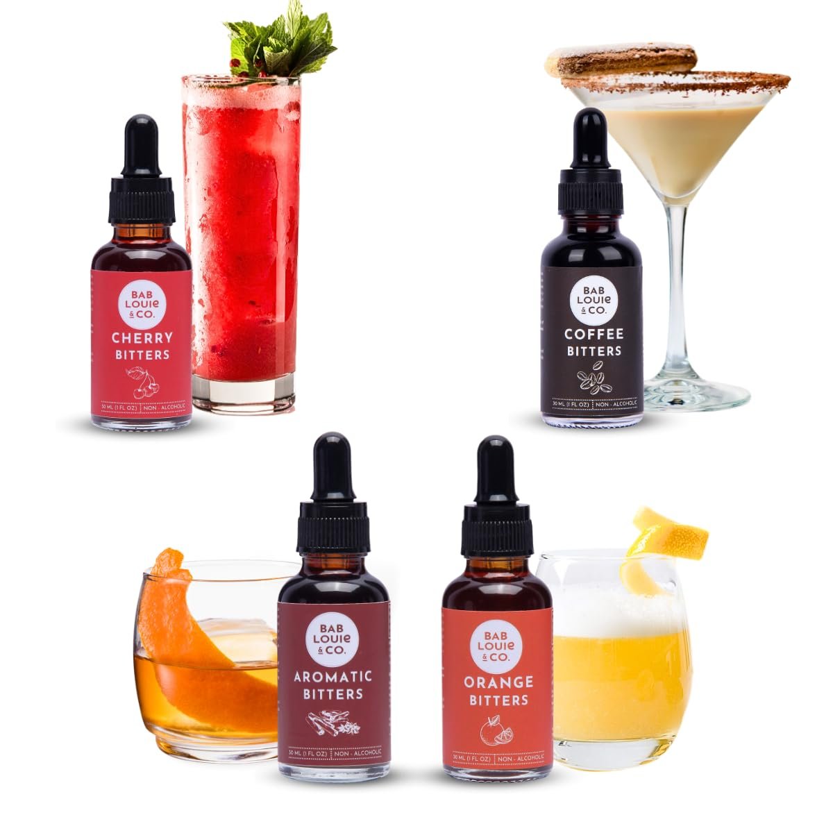 Bablouie & Co. Bitters Traveller set pack of 4 | 30 ml Bitters pack Non-Alcoholic Craft Bitters | Distinct Citrus Notes | Old Fashioned, Manhattan, Negroni, Sidecar & Cocktails - Image 8