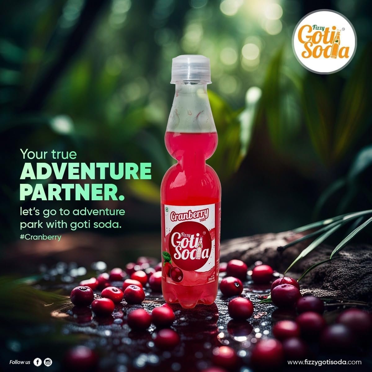 Cranberry Fizzy Goti Soda – Pack of 5 × 200ml | Desi Goli Soda Drink | Banta Soda | Tangy Indian Cranberry Soft Drink | Sulfur-Free Sugar, Zero Caffeine, Zero Artificial Sweeteners | RO Purified Water - Image 7