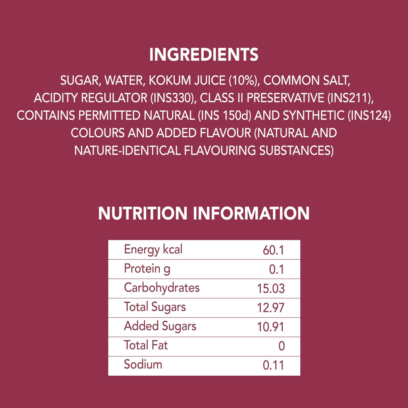 Marimbula Kokum Syrup | Perfect Mixer for Mocktails, Cocktails, Party Drinks & Beverages | Non-Alcoholic & Instant Refreshing Tangy Sweet Sharbat | Rich in Flavor | 1000ml Bottle - Image 5