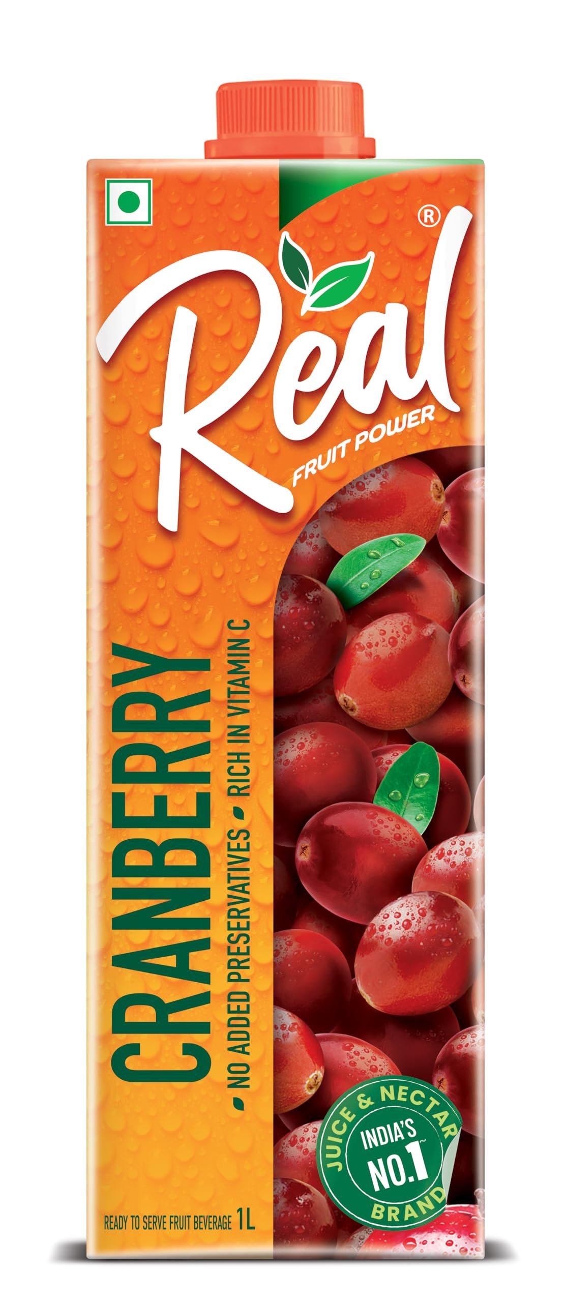 Real Fruit Power Cranberry, 1L