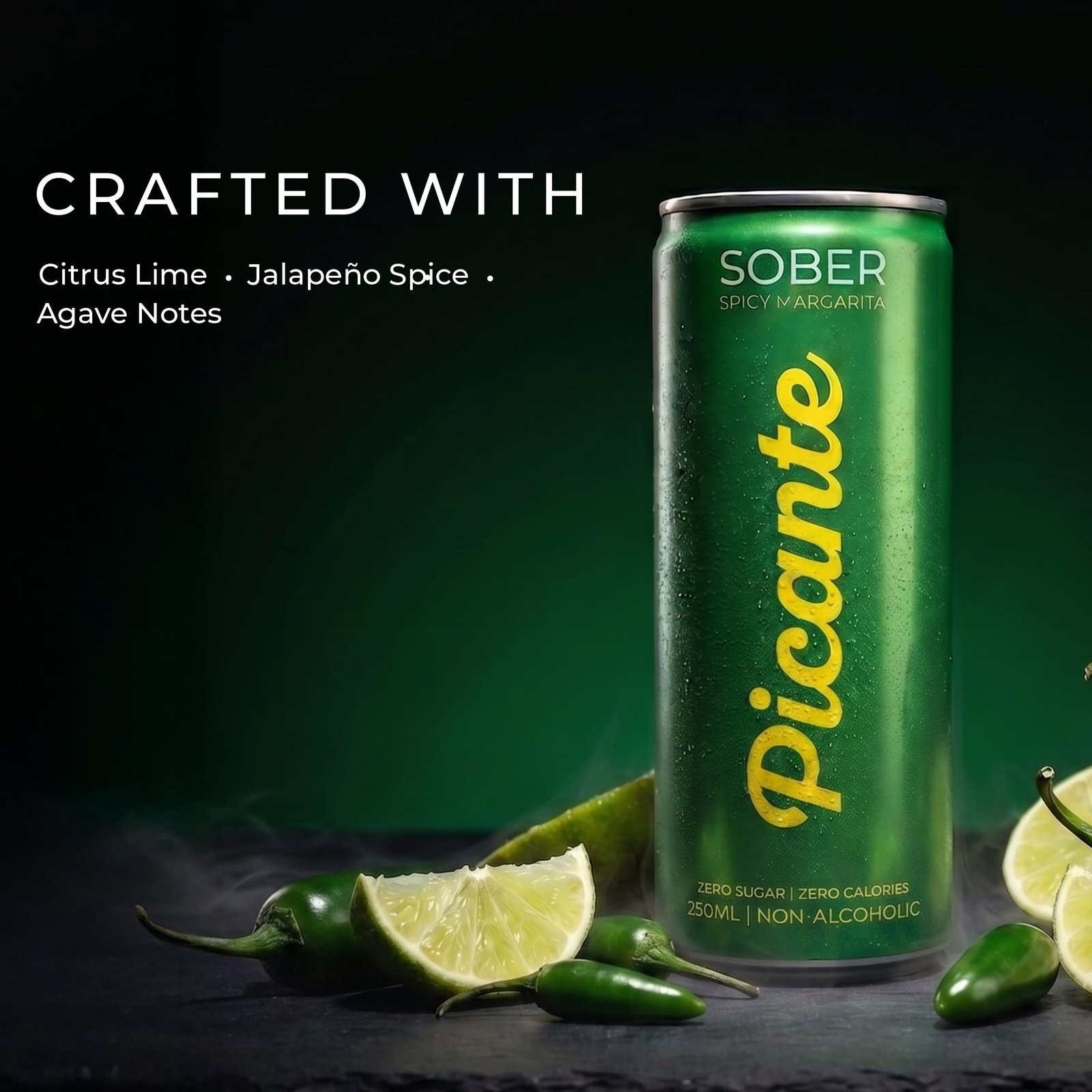SOBER Picante Non Alcoholic Drink | 0 Sugar & 0 Calories | 6 Cans - Image 4