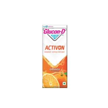 Glucon-D Activon, Ready to Drink Beverage, Replenishes | Reenergizes | Refreshes | Orange Flavour | 200ml