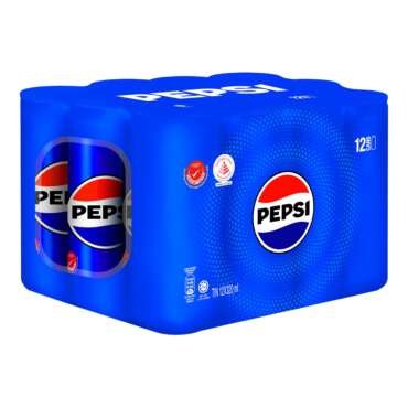 Pepsi Cola Carbonated Soft Drink, Celebrated For its Crisp, Smooth, and Refreshingly Sweet Cola Flavor Each 320ml X Pack of 12, (From Thailand) Get Flavourito Kunafa Chocolate 20g Absolutely Free From DECADENT FOODS
