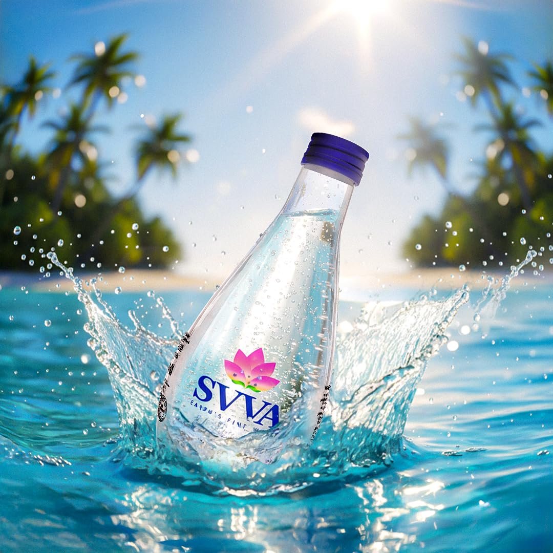 SVVA Earth's Finest Water Premium Subterranean Water | 250 ML Pack 4 (Glass), Alkaline pH 8+ | Balanced Mineral Essential Healthy Mineral Hydration | Premium Glass Bottle Refillable Bottle - Image 2