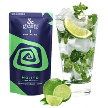 &Stirred Cocktail Mix - Mojito, Pack of 3, Non-Alcoholic, No Preservatives