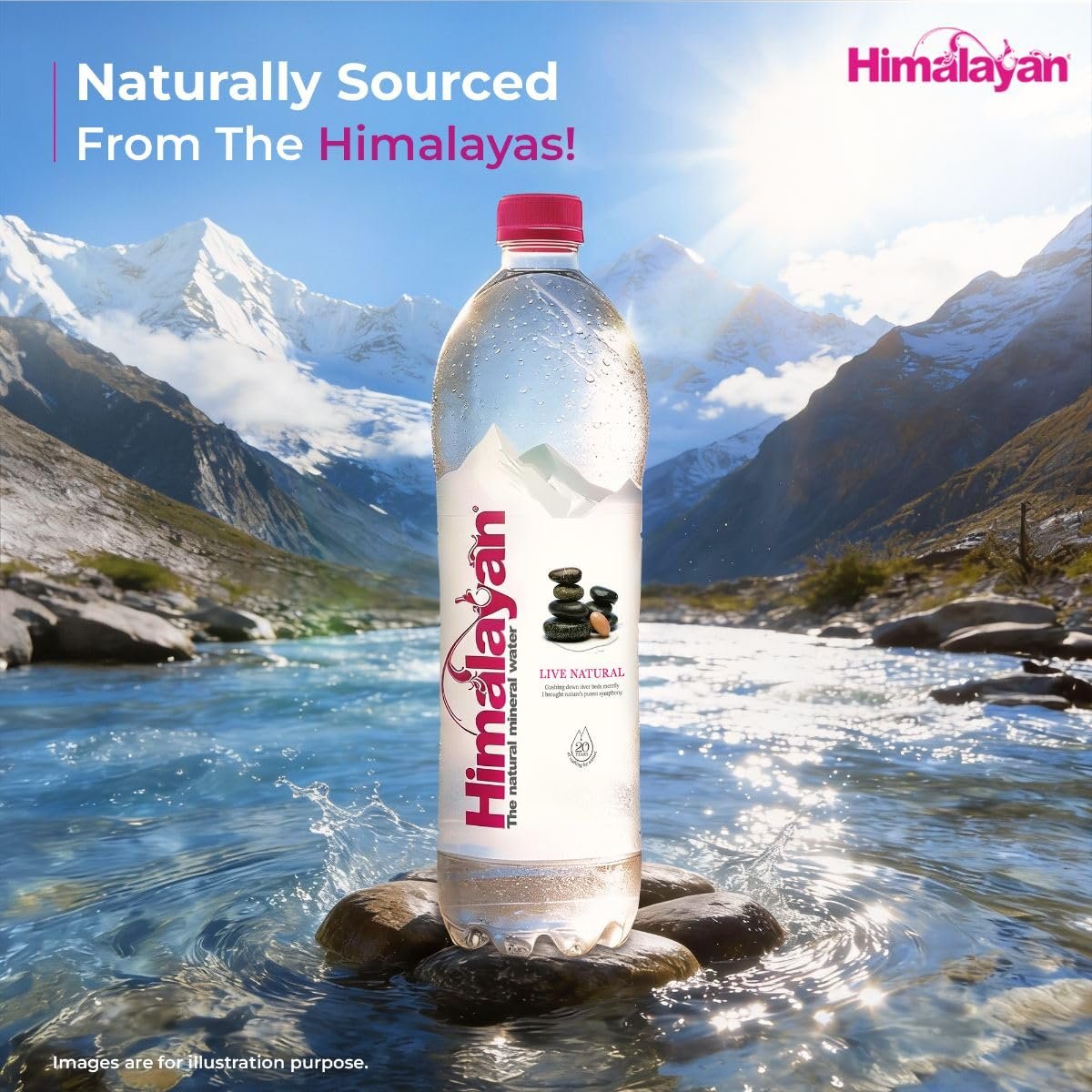 Himalayan Natural Mineral Water, 1000 ml, Mildly Alkaline, Sourced from Himalayas, Untouched & Unprocessed, Balanced pH of 7-8 - Image 3