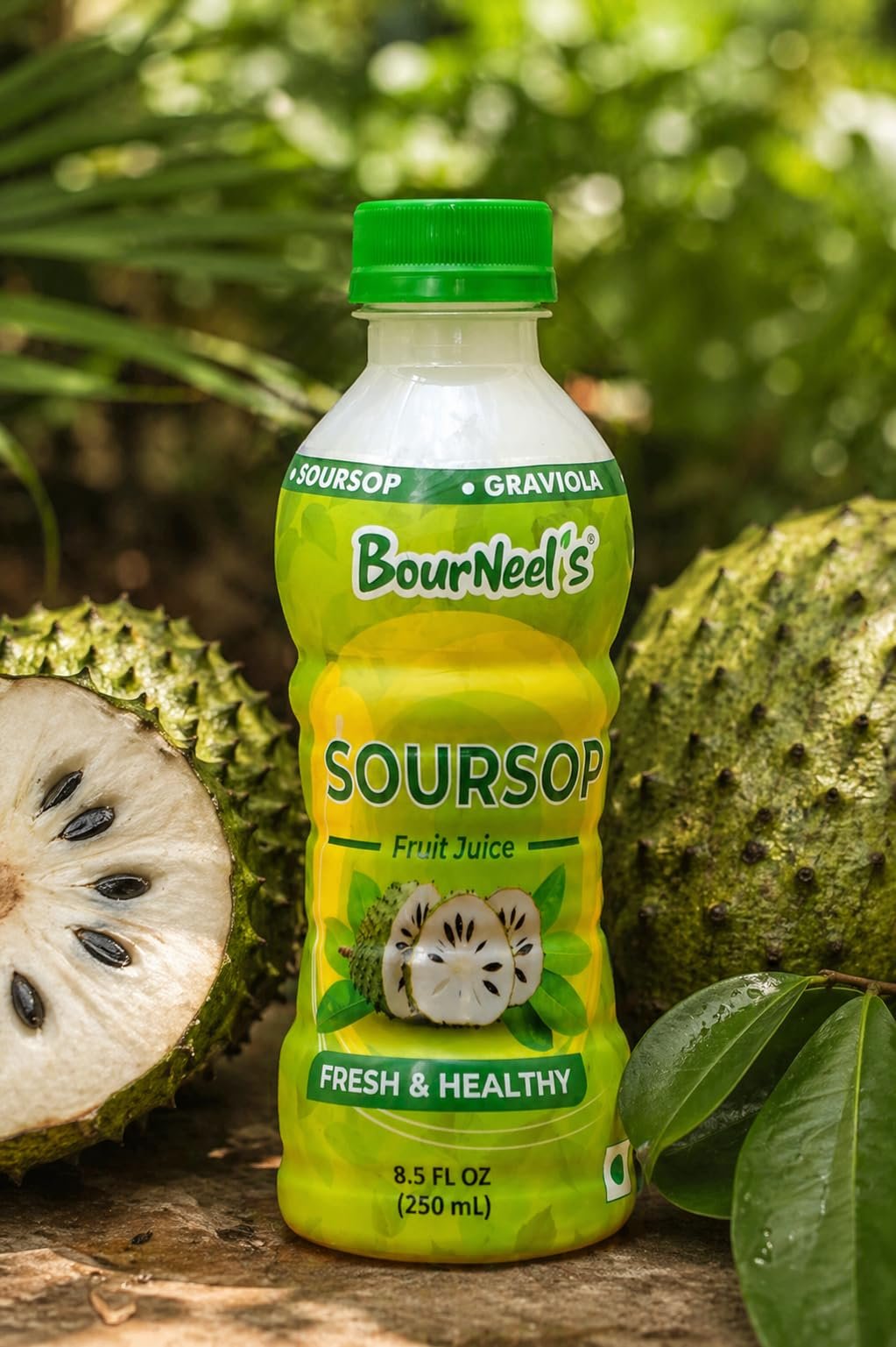 BourNeel's® Soursop Fruit Juice Pack of 4 | Soursop Graviola Laxman Phal Fruit Pulpy Juice Drink | High Vitamin C | - Image 8