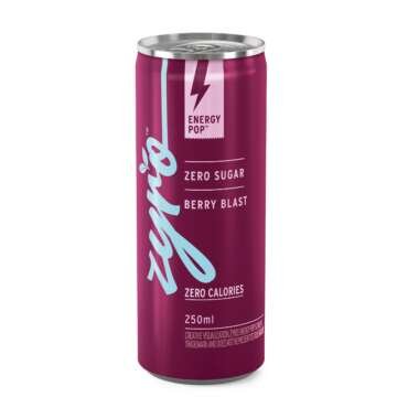 Zyro by Karan Aujla Energy Drink | Zero Sugar | Berry Blast (250ml)