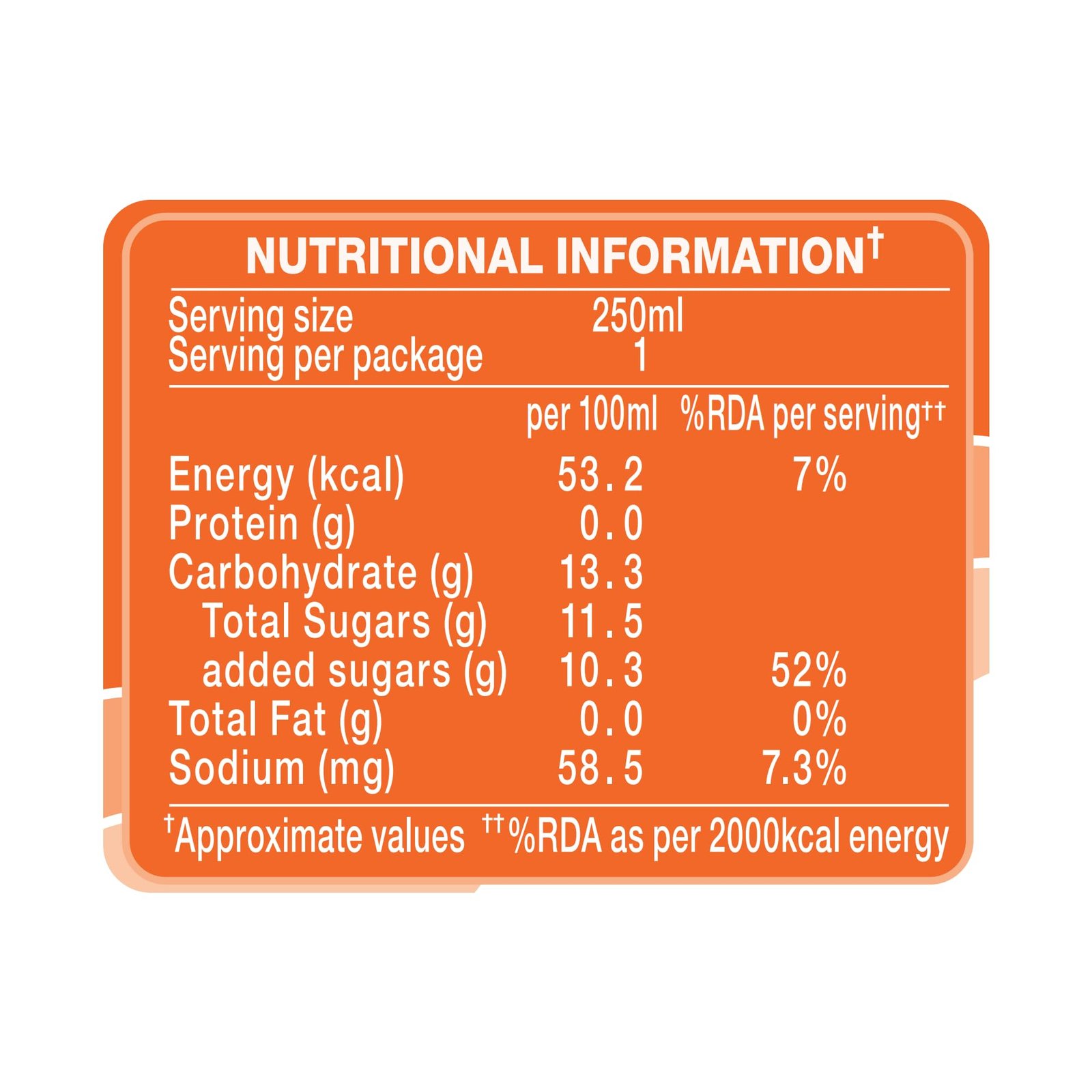 Paper Boat Orange Fruit Drink with Nata De Coco Jelly 250ml - Image 3