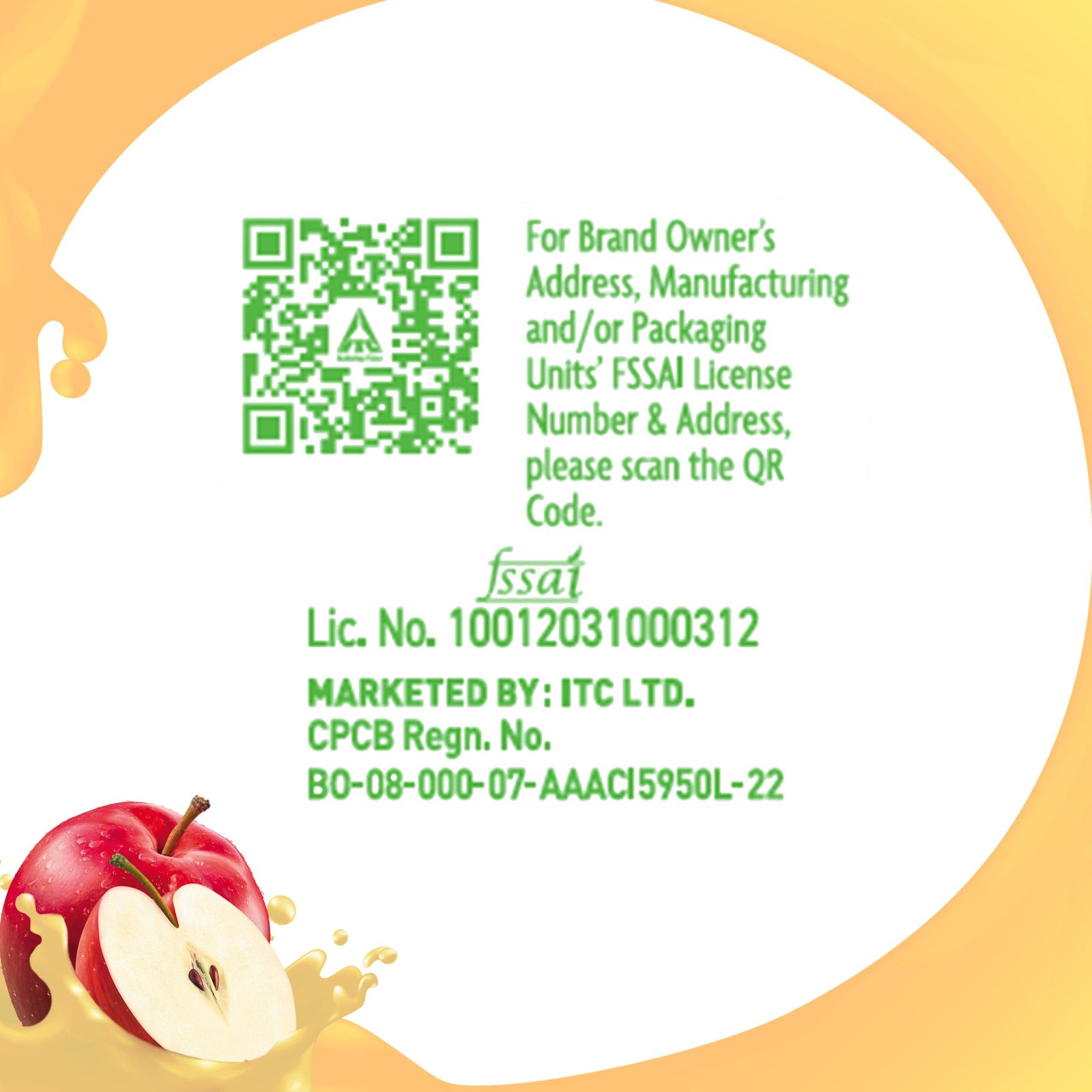 B Natural Apple Juice, Vitamin C & E, 1 litre - Image 6