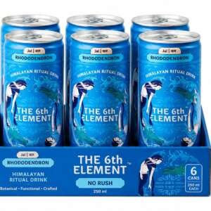 Rhododendron (Buransh) Botanical Malt Brew Pack of 6 Energy Drink, 250ml- Natural Anthocyanins- 2g Fiber per Can- Zero Added Sugar- Low Calorie Drink for Daily Refreshment & Wellness