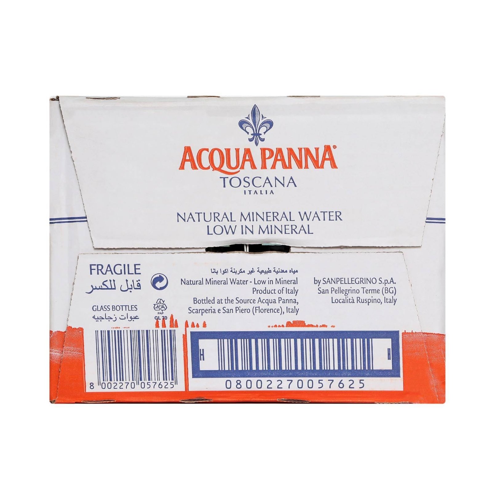 AcquaPanna Natural Spring Water 250ml, (Pack of 24 Bottle) Imported.