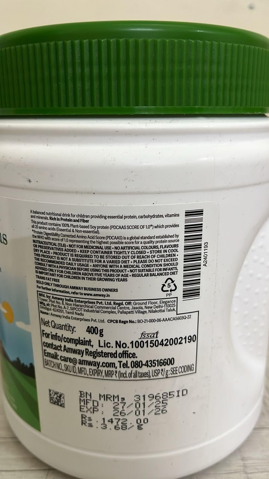 Nutrilite Amway Kids Drink Chocolate Flavour-500gm - Image 3